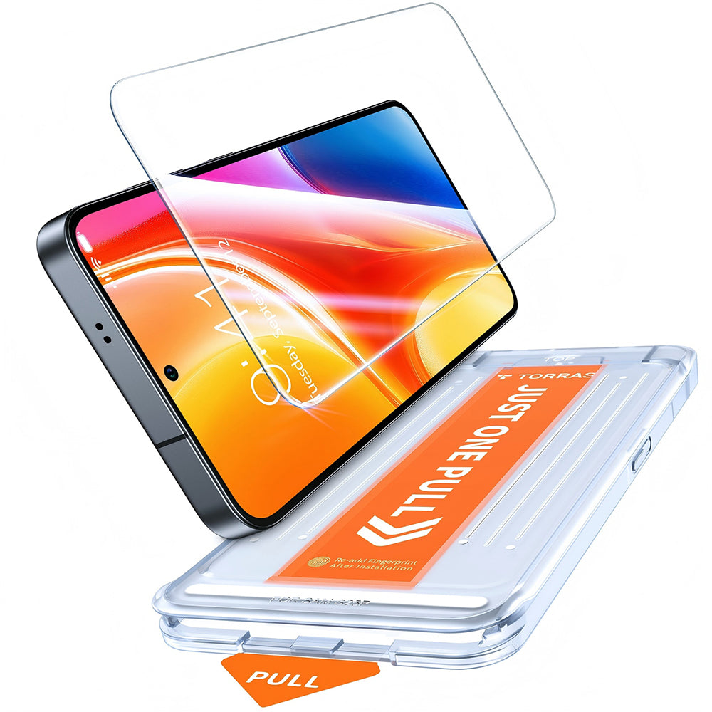 Protector de pantalla Torras GlassGo Install Master para Samsung Galaxy S26 Ultra S948, Cristal Templado, Adhesivo Completo, Transparente.