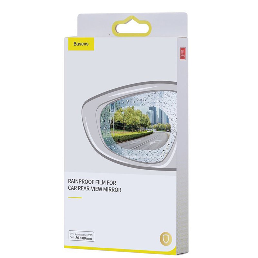 Folie Espejo Anti Lluvia Baseus, 135mm x 95mm, Plástico, Set 2 piezas SGFY-C02