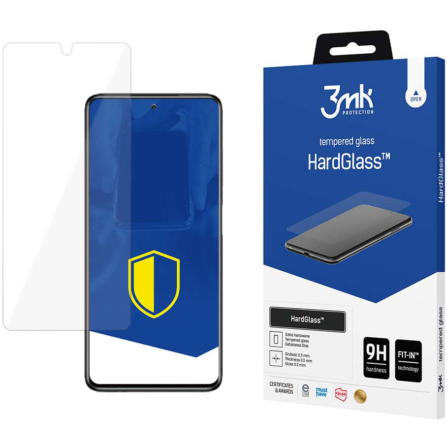 Protector de pantalla 3MK HardGlass para Samsung Galaxy S23 S911, vidrio templado, adhesivo completo