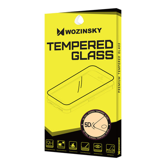 Protector de pantalla WZK para Apple iPhone SE (2022) / SE (2020) / 8, Vidrio templado, Full Glue, 5D, Negro
