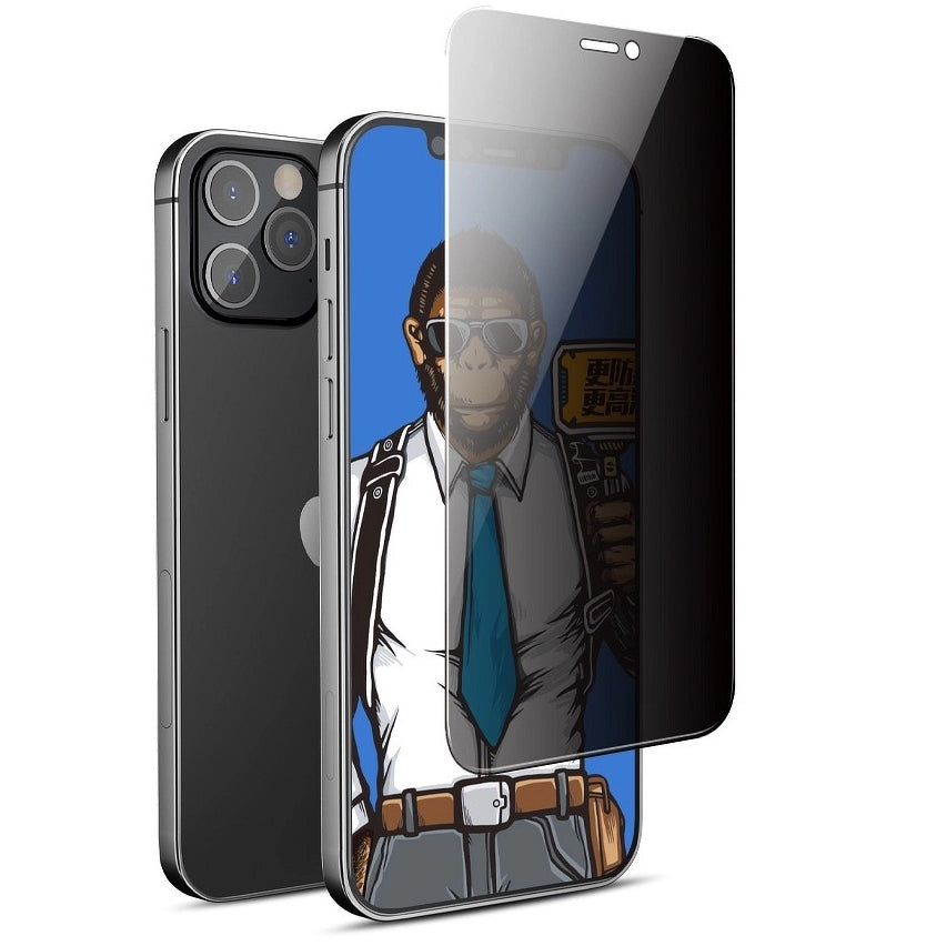 Protector de pantalla Privacy Blueo para Apple iPhone 17e / 16e / 14 / 13 Pro, Cristal Templado, Adhesivo Completo, 5D
