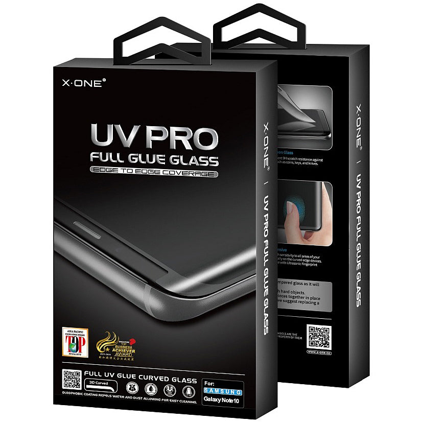 Protector de pantalla X-One para Samsung Galaxy Note 20 Ultra 5G N986 / Note 20 Ultra N985, Cristal Templado, Pegamento UV