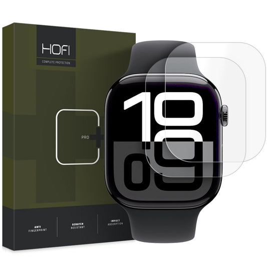 Película protectora HOFI HYDROFLEX PRO+ para Apple Watch 46mm Series, Juego 2 piezas, Plástico