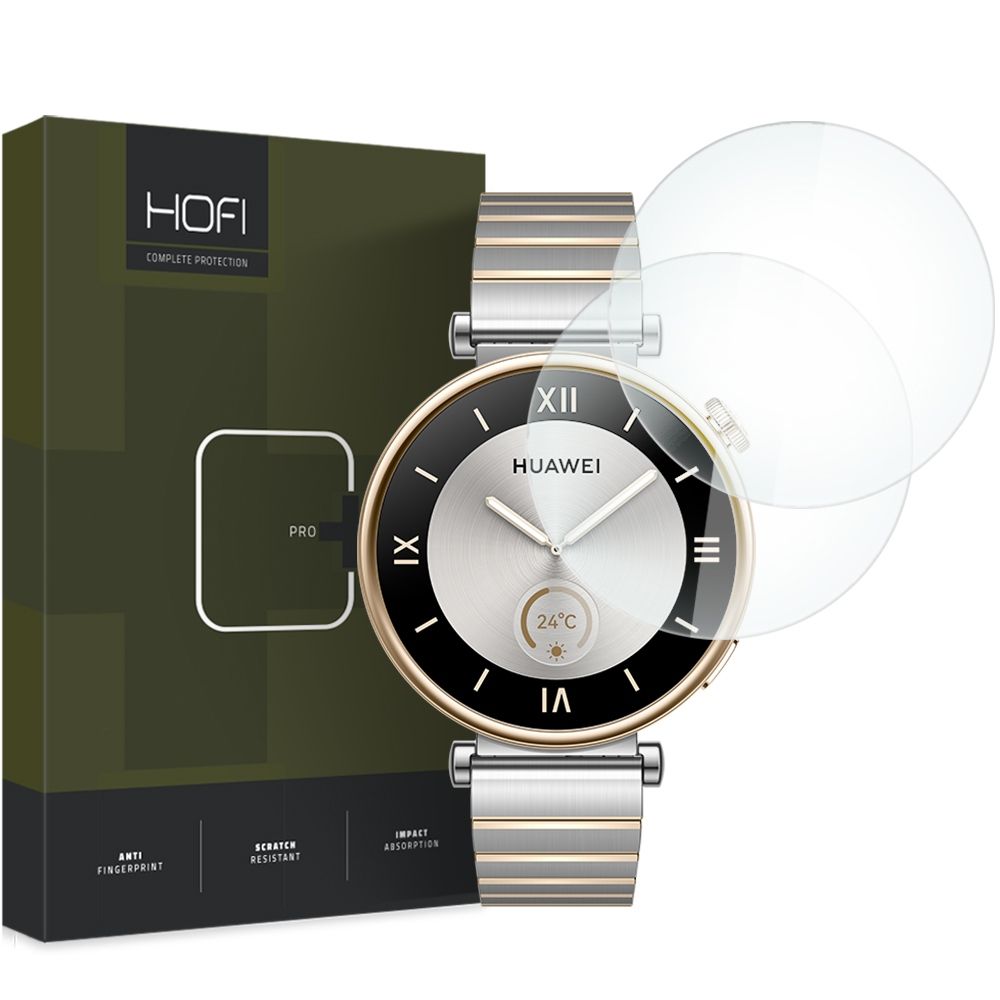 Protector de pantalla HOFI PRO+ para Huawei Watch GT 4 41mm, Set de 2 piezas, Cristal Templado