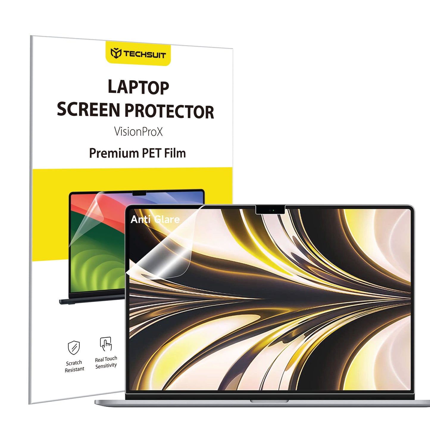 Lámina Protectora de Pantalla Mate Anti Luz Azul Techsuit VisionProX para Apple MacBook Air M3 13inch (2024), Plástico