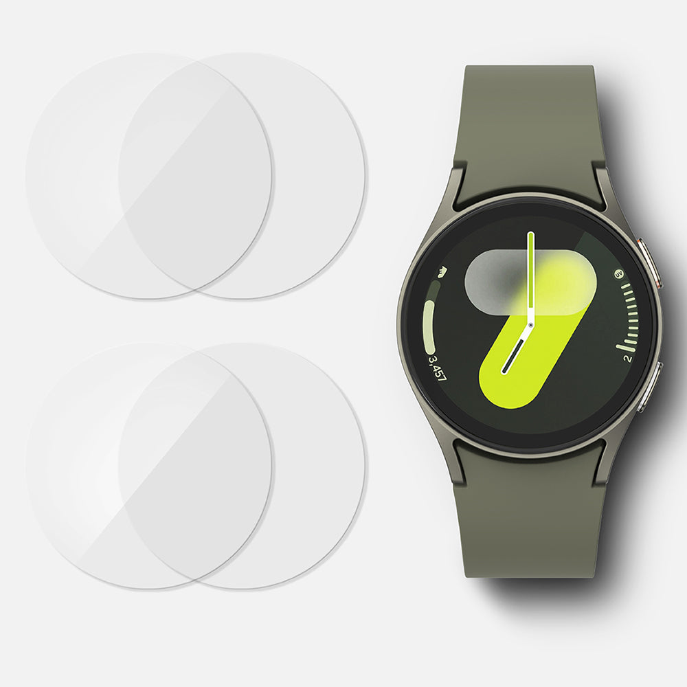 Protector de pantalla Ringke R6 para Samsung Galaxy Watch7 44mm, Set de 4 piezas, Vidrio templado