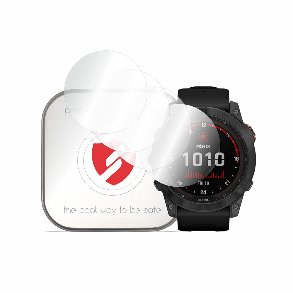 Protector Smart Protection Premium Classic para Garmin Fenix 7X, Set de 4 piezas, Plástico