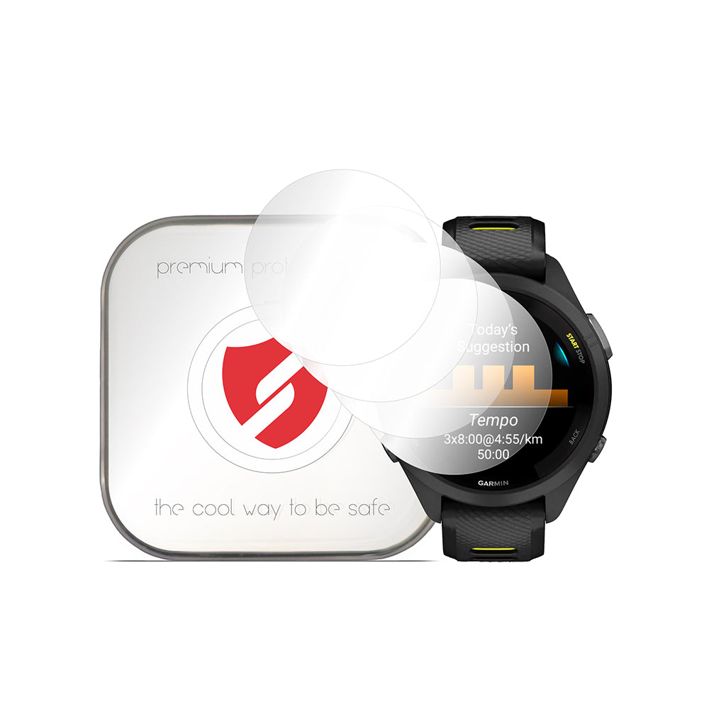 Protector Smart Protection Premium Classic para Garmin Forerunner 265S, Set de 4 piezas, Plástico