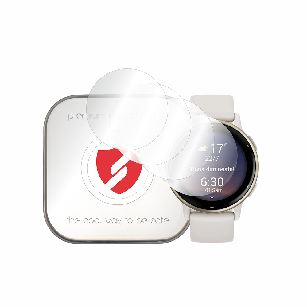 Protector de pantalla Smart Protection Premium Classic para Garmin Vivoactive 5, Set de 4 piezas, Plástico
