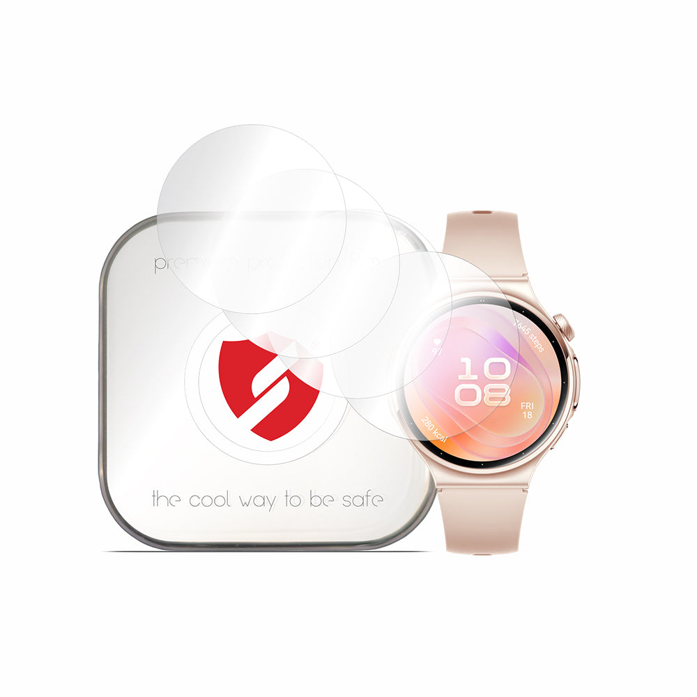 Protector de pantalla Smart Protection Premium Classic para Huawei Watch 6 de 42 mm, plástico, set de 4 unidades