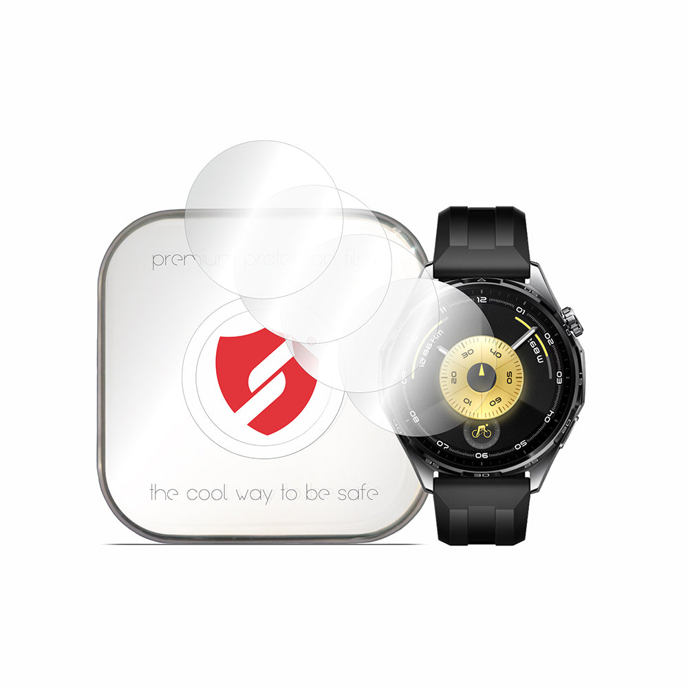 Protector de Pantalla Smart Protection Premium Classic para Huawei Watch GT 6 46mm, Set de 4 piezas, Plástico