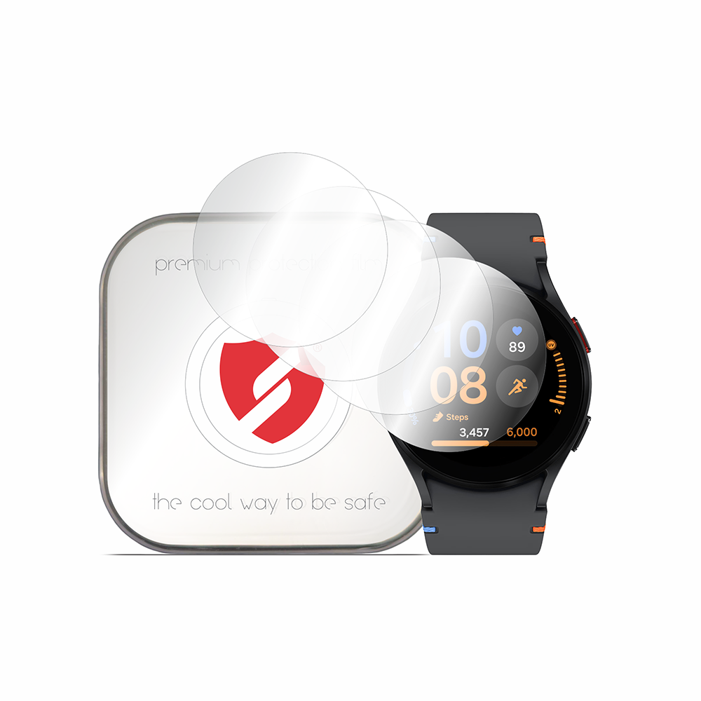 Protector de pantalla Smart Protection Premium Classic para Samsung Galaxy Watch FE, Set de 4 piezas, Plástico