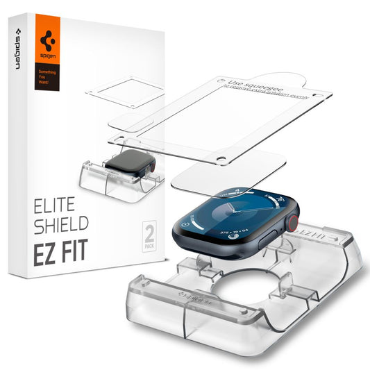 Spigen Elite Shield EZ FIT para Apple Watch 46mm Series, Juego 2 piezas, Plástico AFL08579