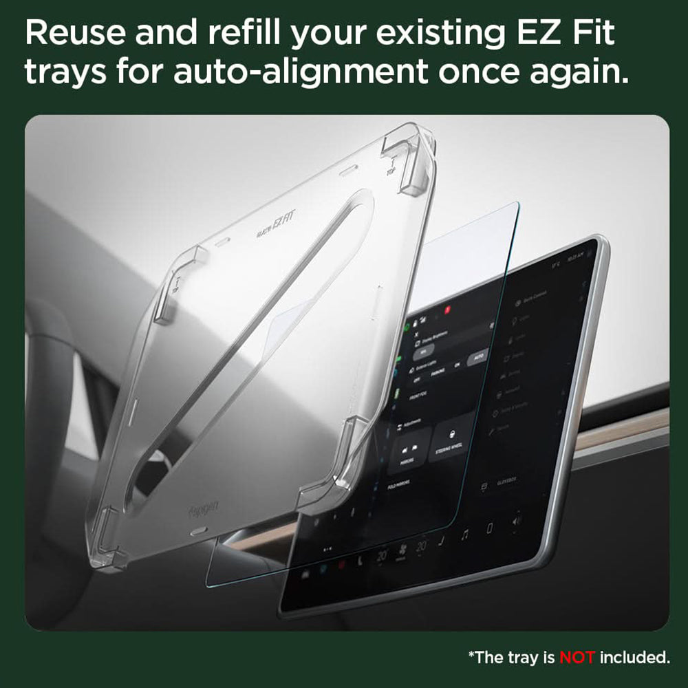 Protector de pantalla Spigen GlastR EZ FIT Anti-reflejo para Tesla 3 (2021 - 2023), Vidrio templado AGL04338