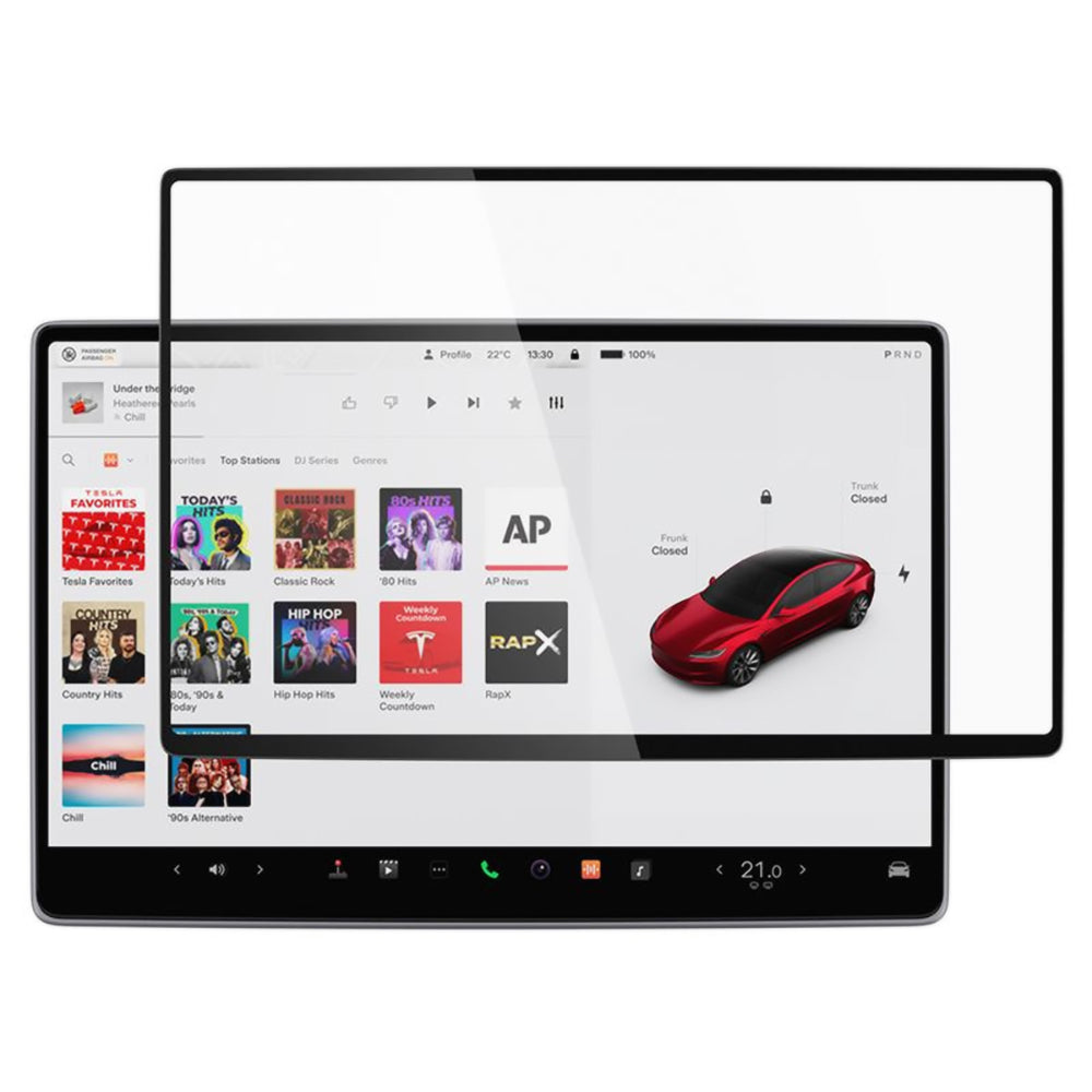 Protector de pantalla Spigen GlastR EZ FIT para Navegación Tesla Y (2026 / 2025) / 3 (2026 / 2025 / 2024), Vidrio Templado AGL10654