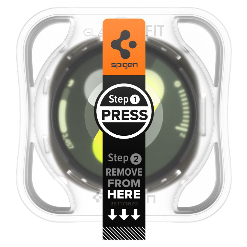 Protector de Pantalla Spigen GlastR EZ FIT para Samsung Galaxy Watch8 40mm, Set de 2 piezas, Cristal Templado AGL09876