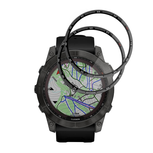 Folie de Protección Techsuit Nano Flex para Garmin Fenix 7X, Set de 2 piezas, Plástico, Negra