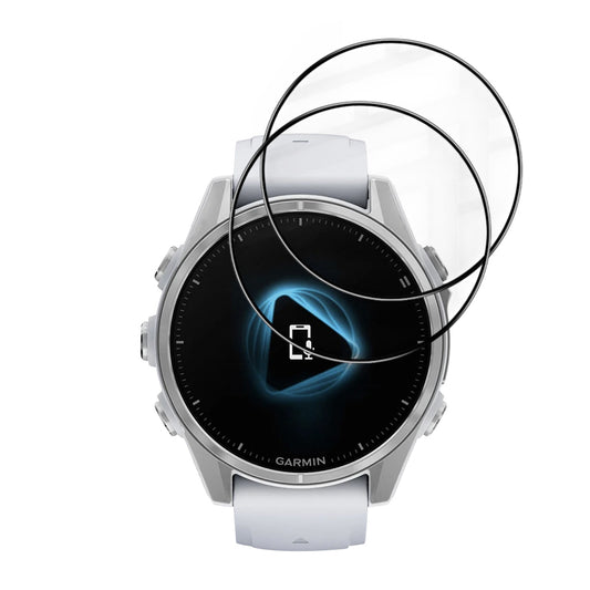 Folie de Protección Techsuit Nano Flex para Garmin Fenix 8 43mm, Set de 2 piezas, Plástico, Negra