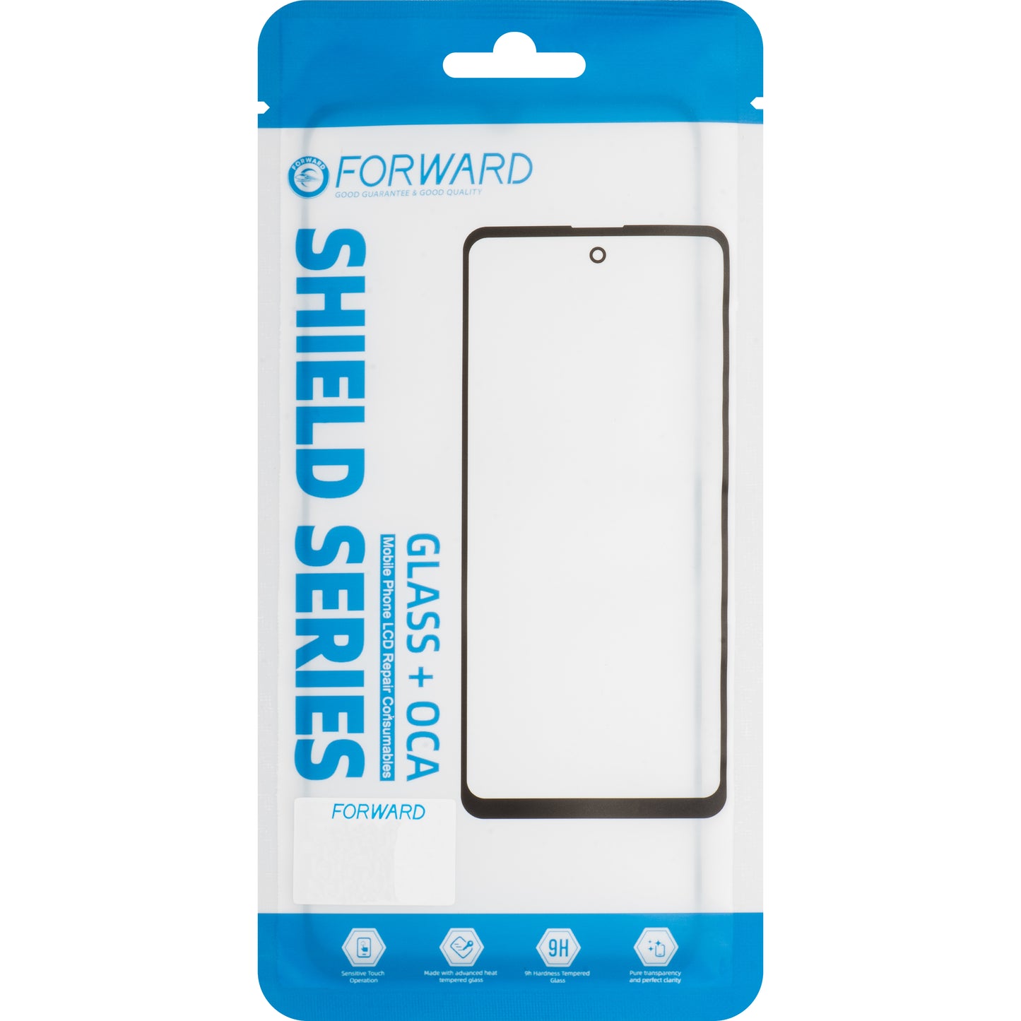 Cristal de pantalla + OCA Forward Shield para Samsung Galaxy S24 S921, Negro