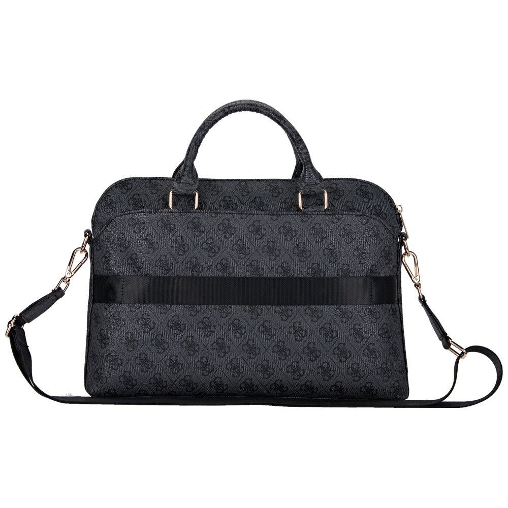 Bolso Guess 4G Triangle Logo para Laptop 15 pulgadas, Negro