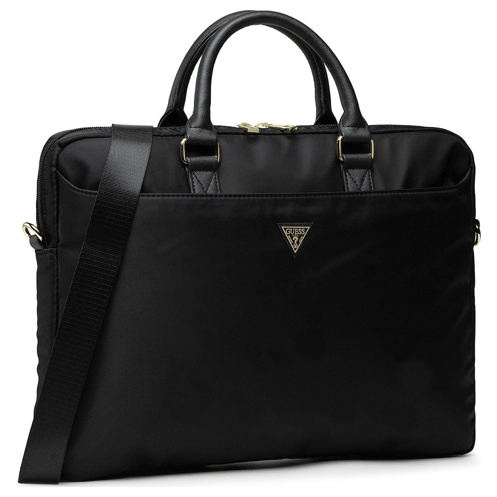 Bolso Guess Triangle Logo para Laptop de 16 pulgadas, Negro