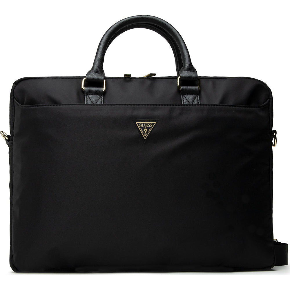 Bolso Guess Triangle Logo para Laptop de 16 pulgadas, Negro