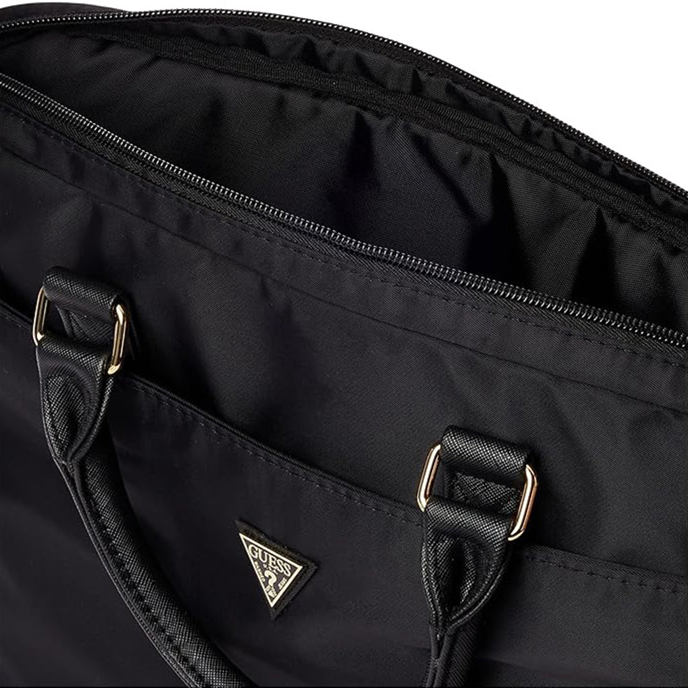 Bolso Guess Triangle Logo para Laptop de 16 pulgadas, Negro