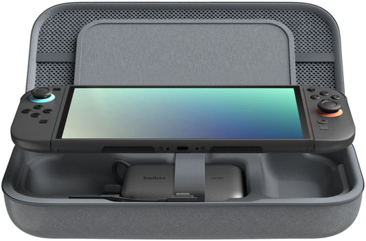 Bolsa de Protección Belkin Charging para Consola Nintendo Switch 2 / Switch / Switch OLED, Gris ENA001hqCH-V2