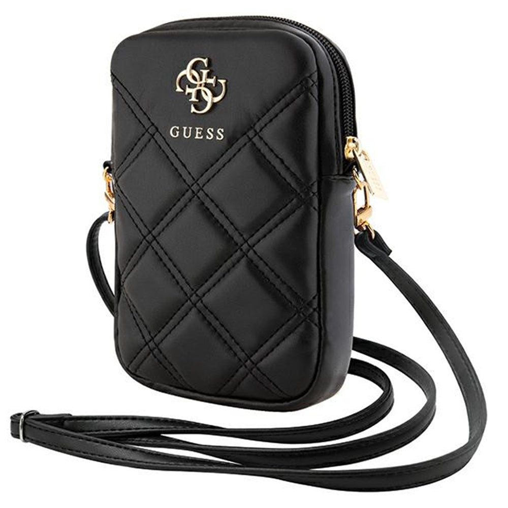 Bolso Universal para Teléfono, Guess, Quilted 4G, Negro