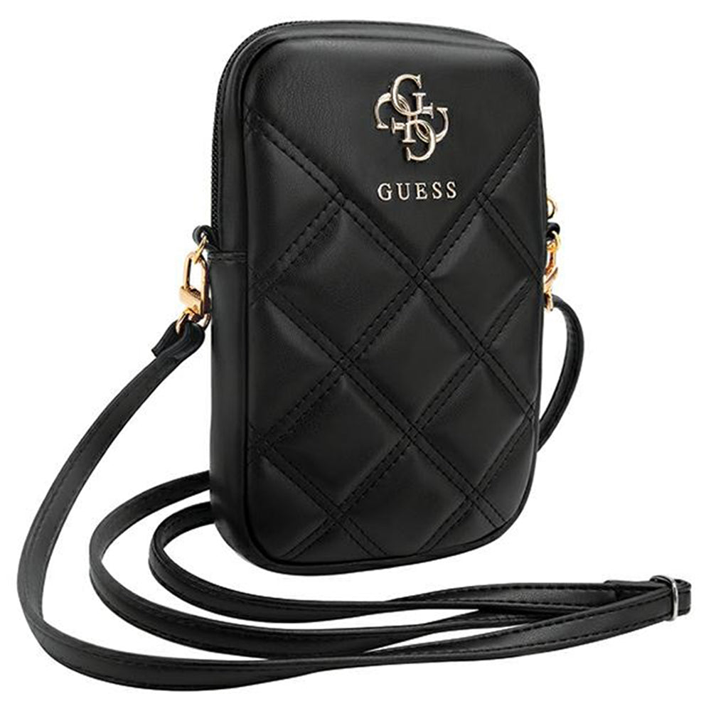 Bolso Universal para Teléfono, Guess, Quilted 4G, Negro
