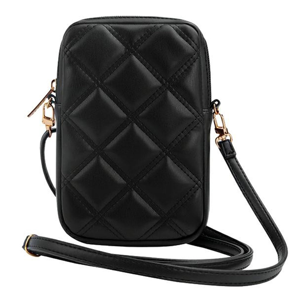 Bolso Universal para Teléfono, Guess, Quilted 4G, Negro