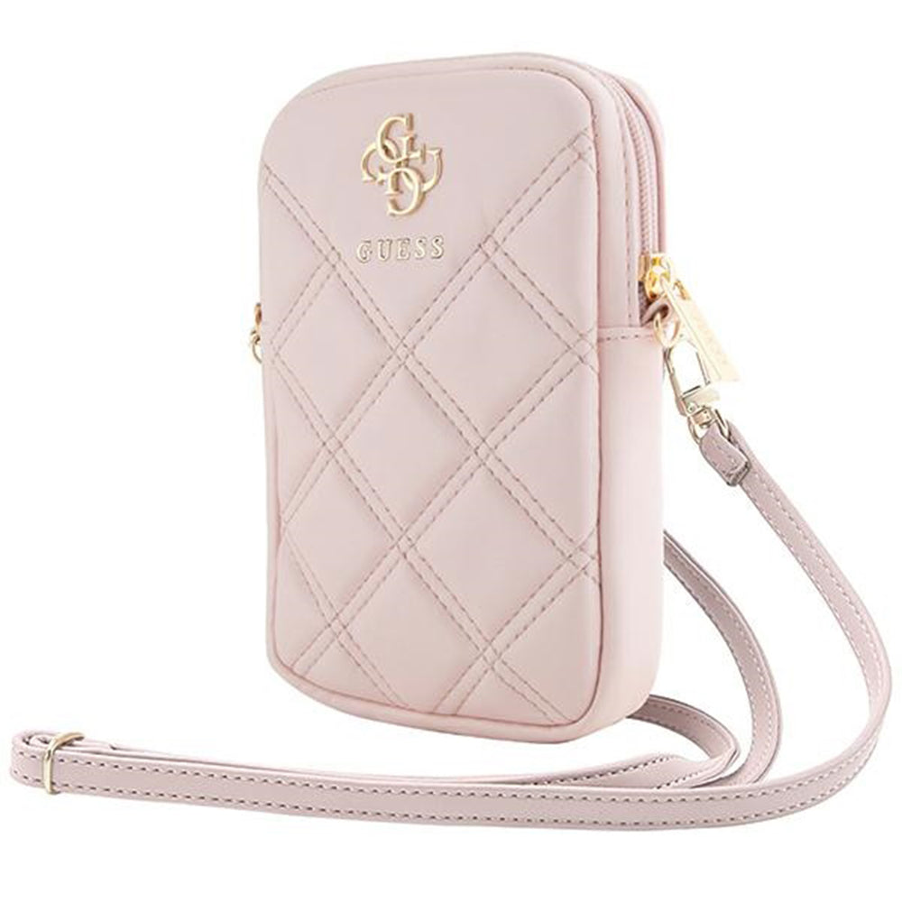 Bolso Universal para Teléfono, Guess, Quilted 4G, Rosa