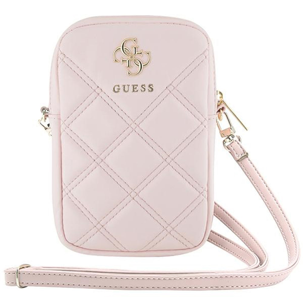 Bolso Universal para Teléfono, Guess, Quilted 4G, Rosa
