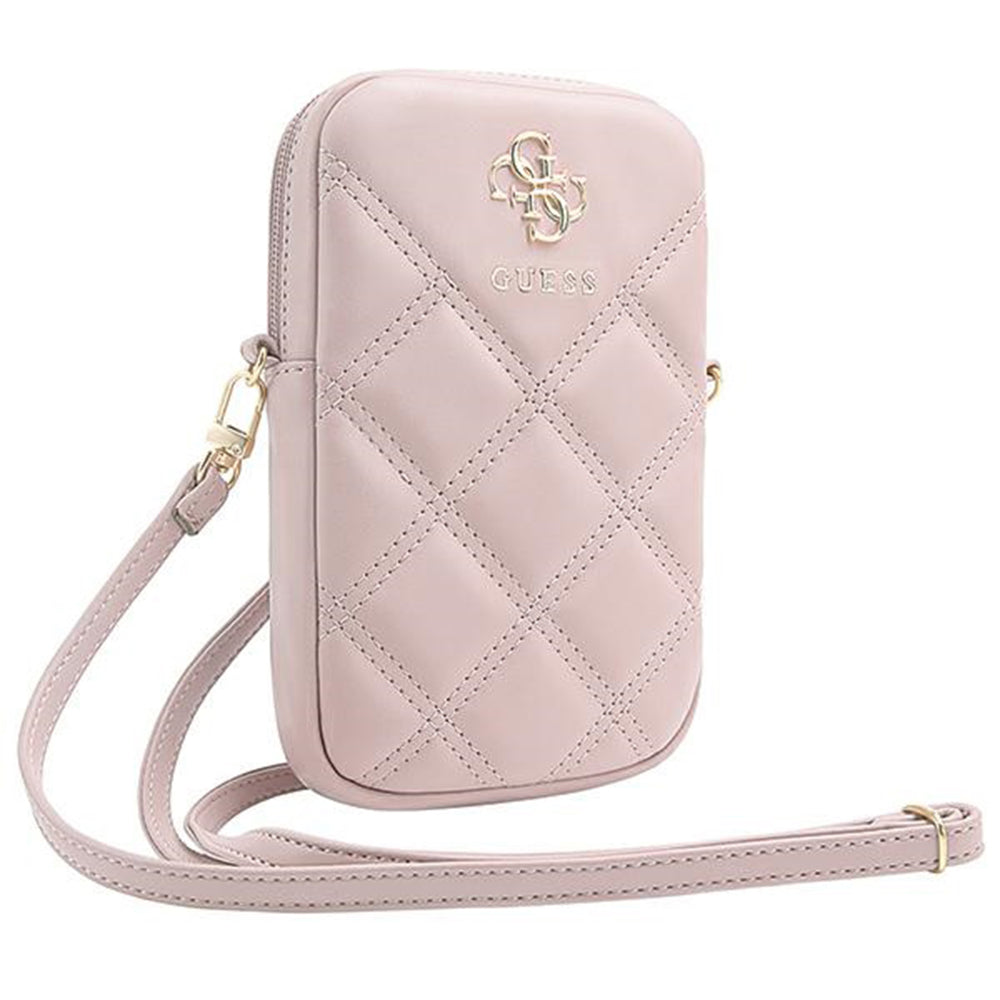 Bolso Universal para Teléfono, Guess, Quilted 4G, Rosa