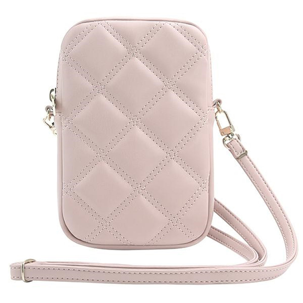 Bolso Universal para Teléfono, Guess, Quilted 4G, Rosa