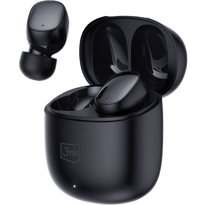 Manos libres Bluetooth 3MK FlowBuds, TWS, Negro