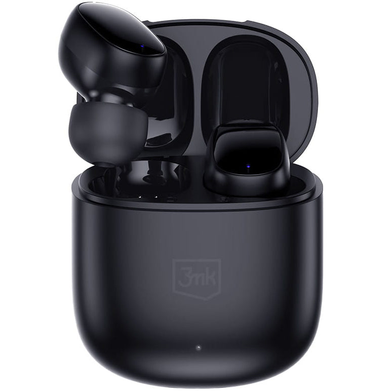 Manos libres Bluetooth 3MK FlowBuds, TWS, Negro