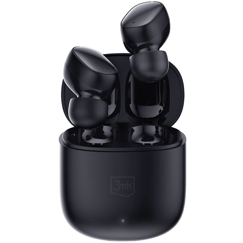 Manos libres Bluetooth 3MK FlowBuds, TWS, Negro