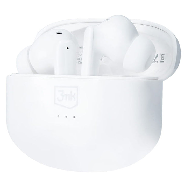 Manos libres Bluetooth 3MK LIFEPODS, TWS, ANC, Blanco