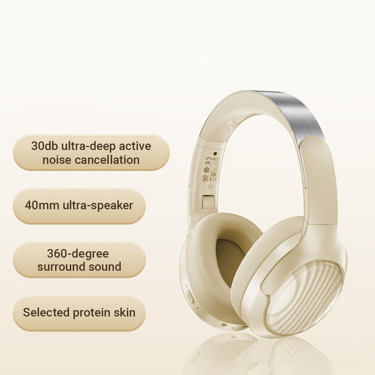 Manos libres Bluetooth Acefast H5, A2DP, ANC, Blanco