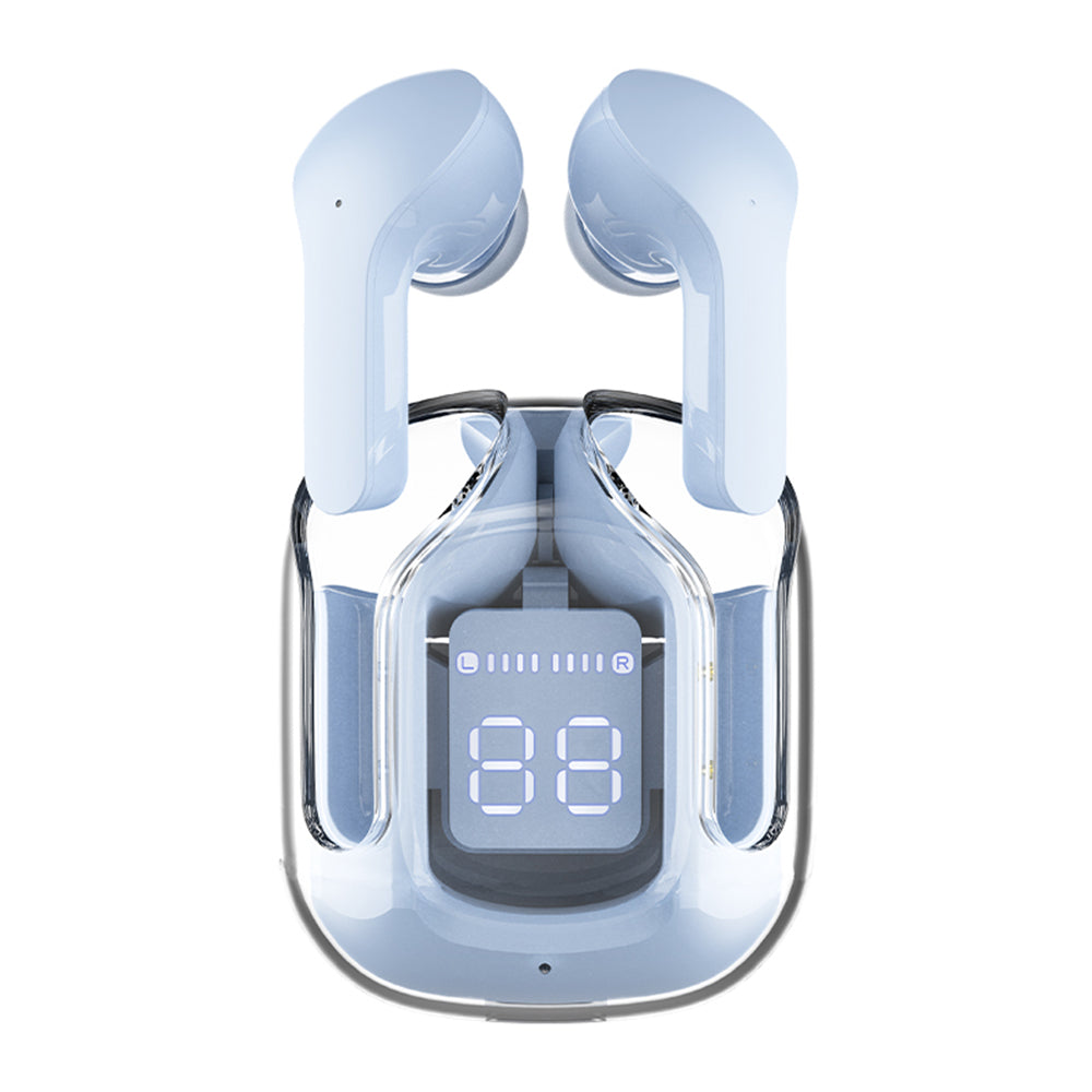 Manos libres Bluetooth Acefast T6, TWS, Azul