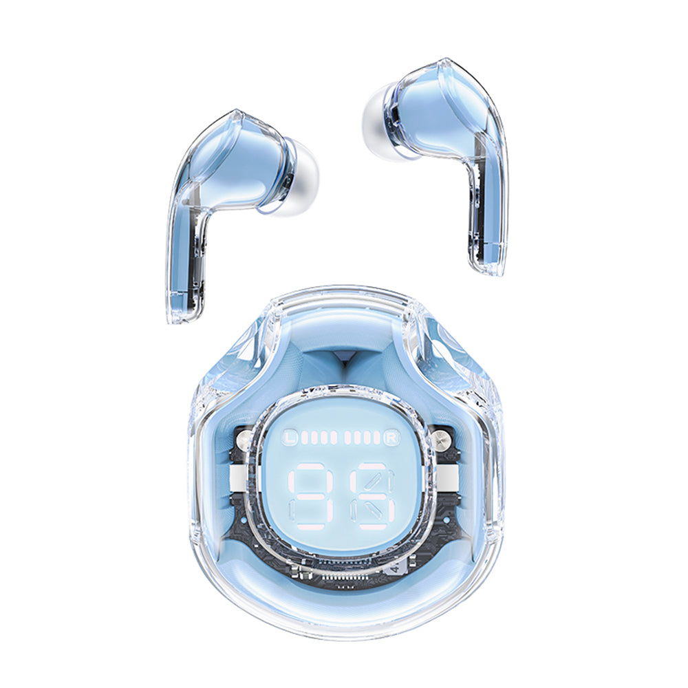 Manos libres Bluetooth Acefast T8, TWS, Azul