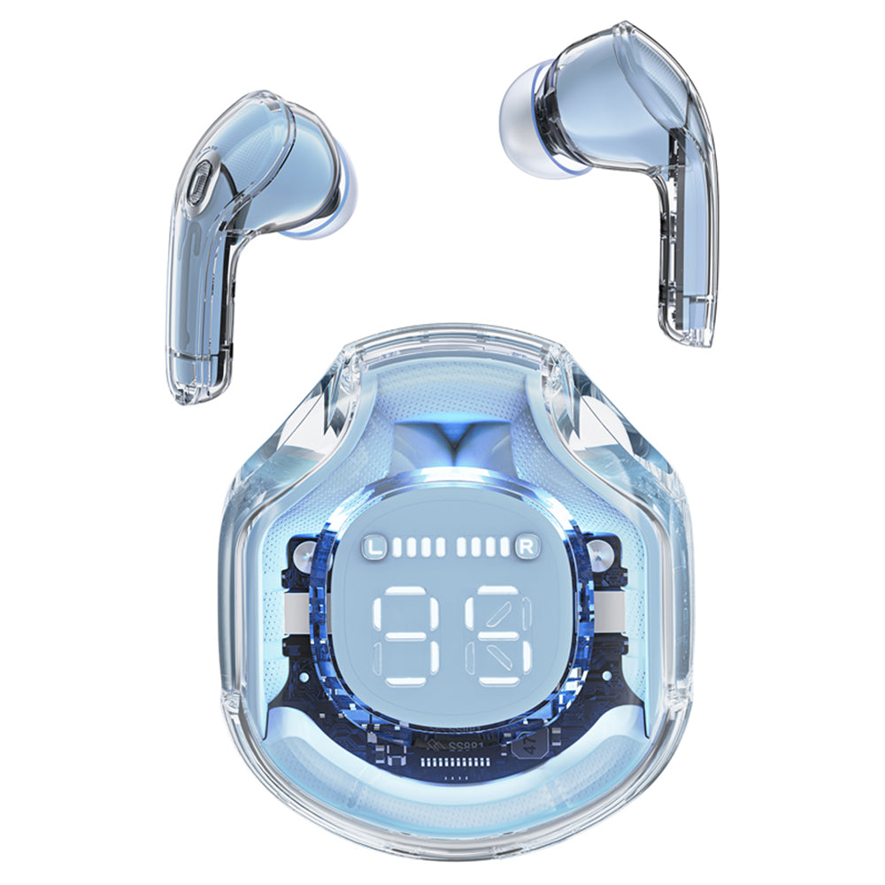 Manos libres Bluetooth Acefast T8, TWS, Azul