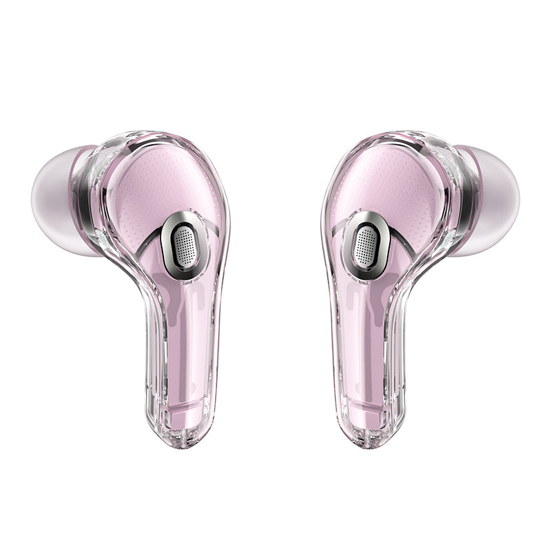 Manos libres Bluetooth Acefast T8, TWS, Rosa