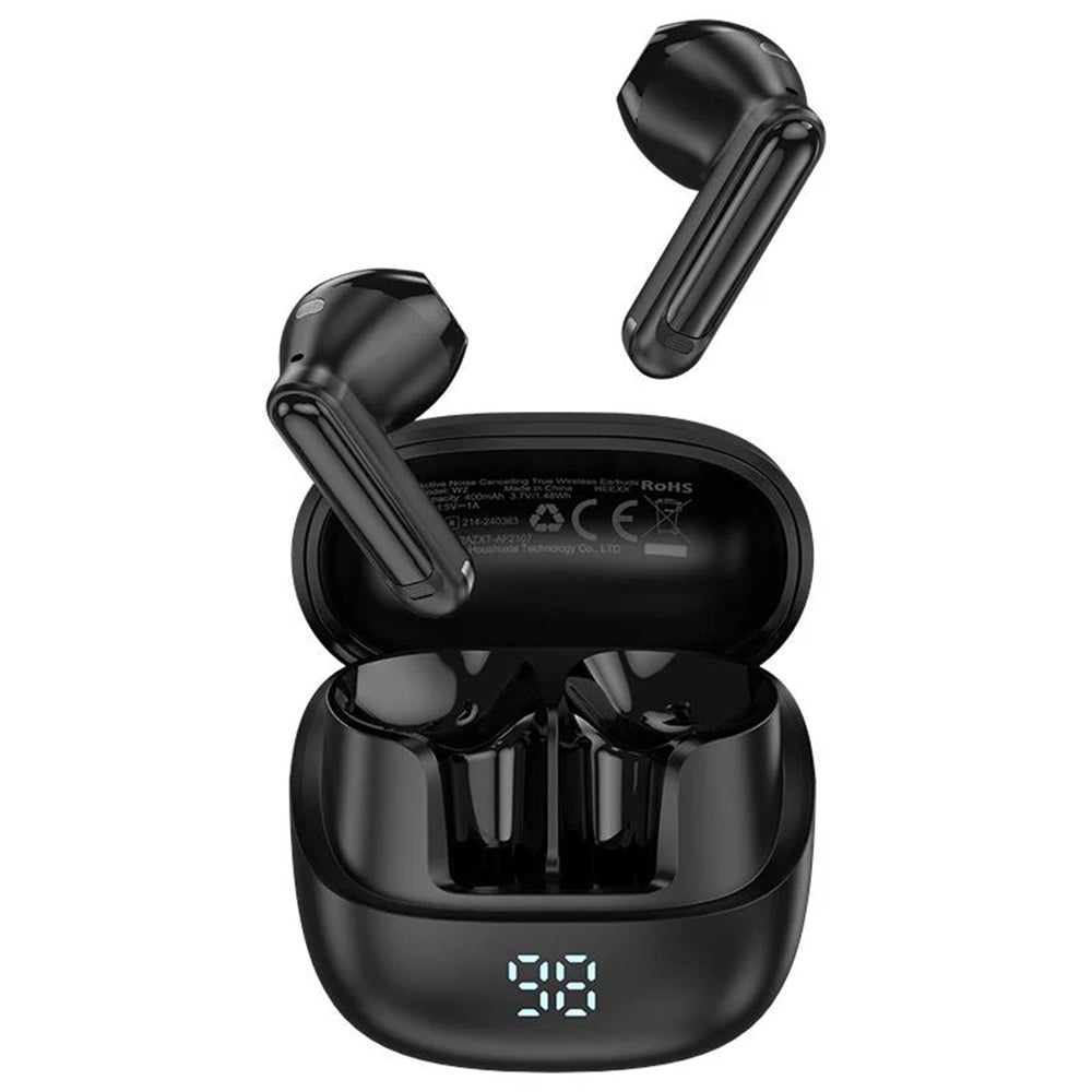 Manos libres Bluetooth Acefast W2, TWS, Negro