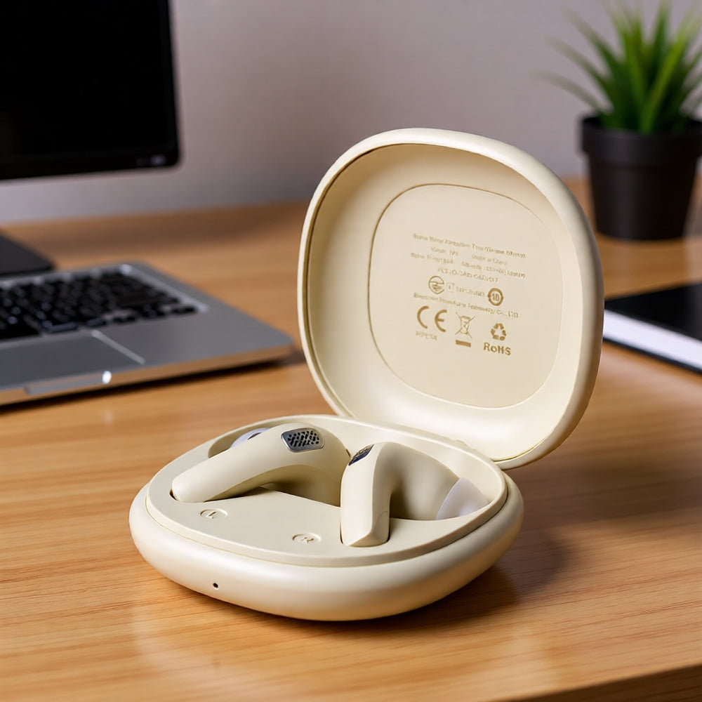 Manos libres Bluetooth Acefast W3, TWS, ANC, Kaki