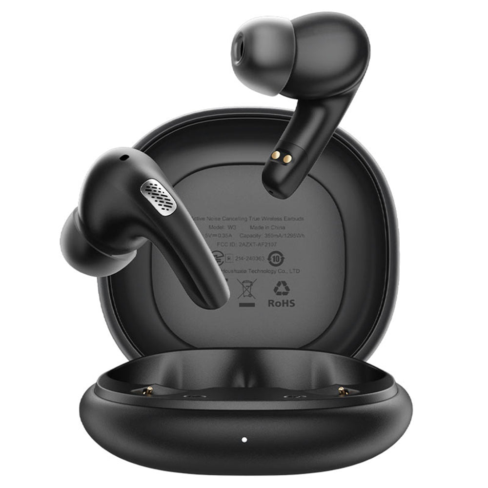 Manos libres Bluetooth Acefast W3, TWS, ANC, Negro