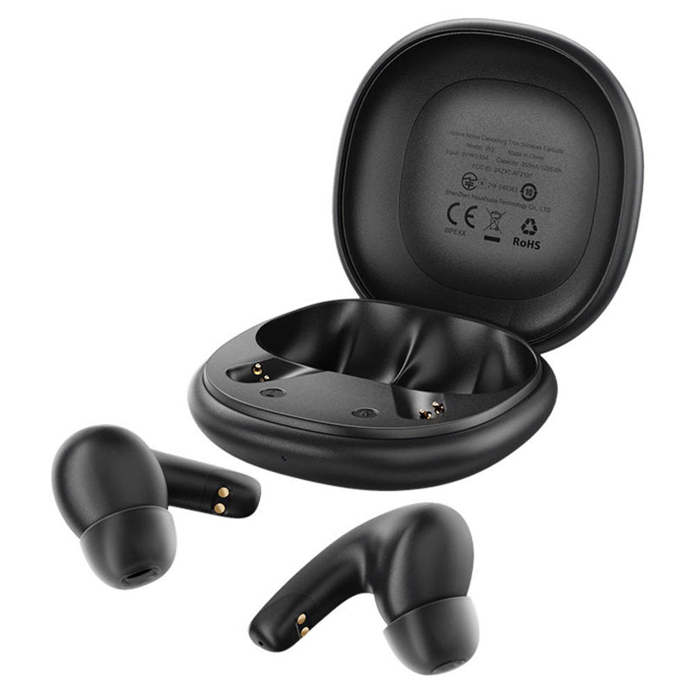 Manos libres Bluetooth Acefast W3, TWS, ANC, Negro