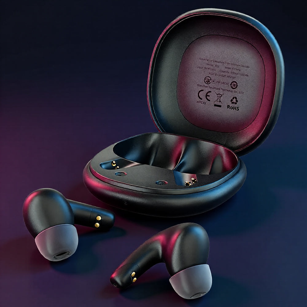 Manos libres Bluetooth Acefast W3, TWS, ANC, Negro