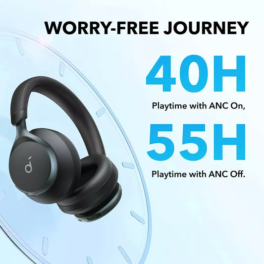 Manos libres Bluetooth Anker SoundCore Space On, Multipunto, A2DP, ANC, Negro A3035G11
